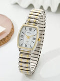 Vintage Barrel Shape Quartz Watch – Elegant Watch for Women