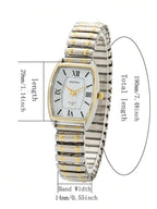 Vintage Barrel Shape Quartz Watch – Elegant Watch for Women