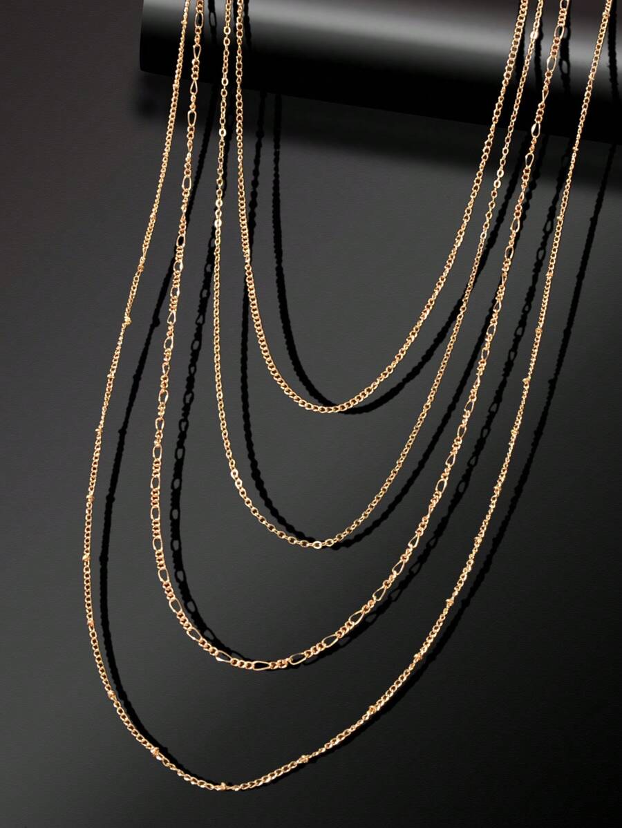 Multi-Layer Chain Long Necklace – Fashion Jewellery for Women