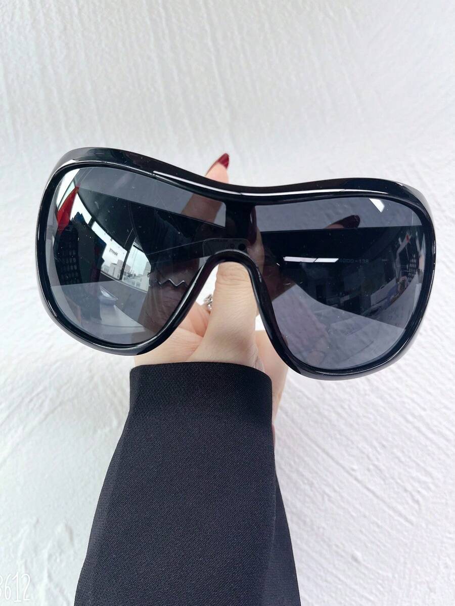 Wraparound Shield Fashion Glasses – Y2K Beach Eyewear for Women