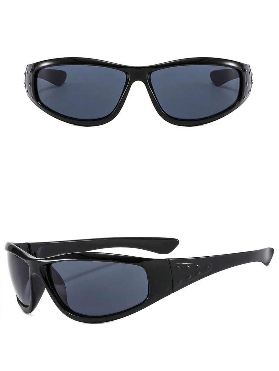 Oversized Wrap Wayfarer Y2K Glasses – Festival Eyewear for Women