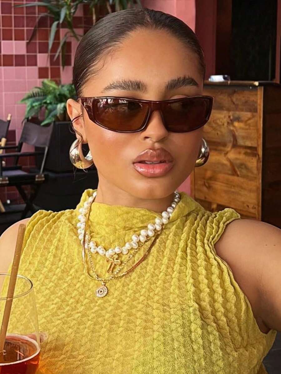 Oversized Wrap Wayfarer Y2K Glasses – Festival Eyewear for Women