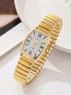 Vintage Barrel Shape Quartz Watch – Elegant Watch for Women