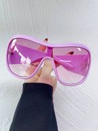 Wraparound Shield Fashion Glasses – Y2K Beach Eyewear for Women