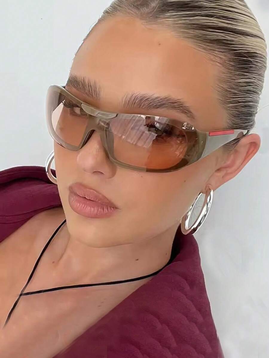 Y2K Wraparound Fashion Glasses – Futuristic Street Style Eyewear