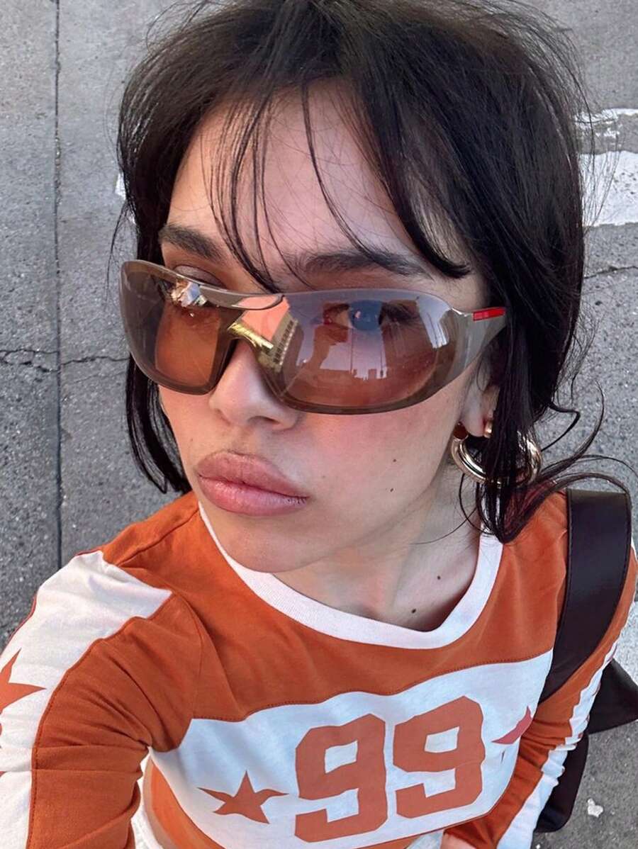 Y2K Wraparound Fashion Glasses – Futuristic Street Style Eyewear