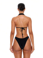 High Leg High Waist Print Bikini Bottoms – Summer Beach Vacation Swimwear