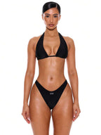 High Leg High Waist Print Bikini Bottoms – Summer Beach Vacation Swimwear