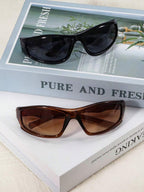 Oversized Wrap Wayfarer Y2K Glasses – Festival Eyewear for Women