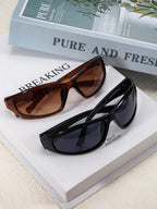 Oversized Wrap Wayfarer Y2K Glasses – Festival Eyewear for Women