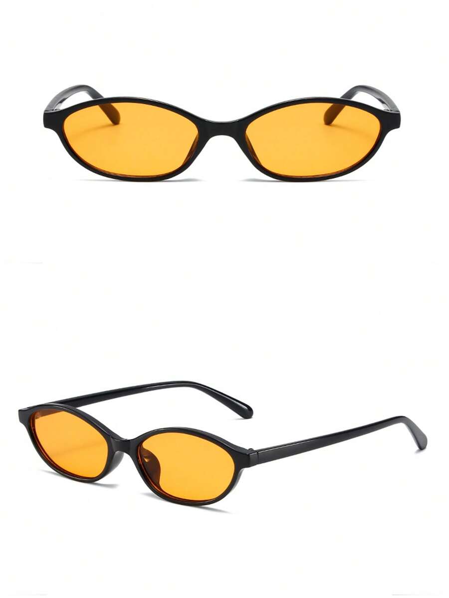 Retro Small Frame Oval Glasses – Boho Summer Festival Eyewear