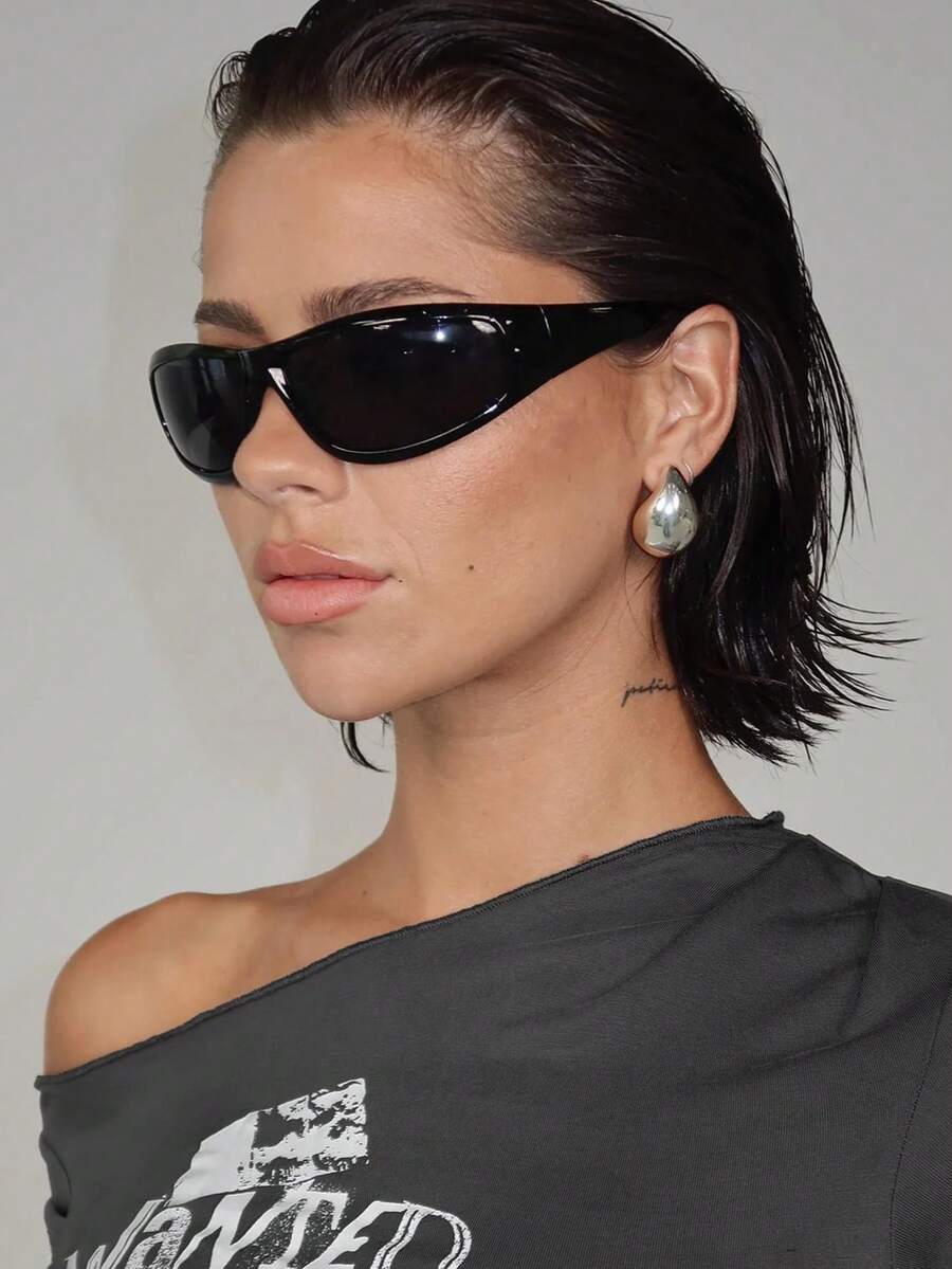 Y2K Wraparound Fashion Glasses – Futuristic Street Style Eyewear