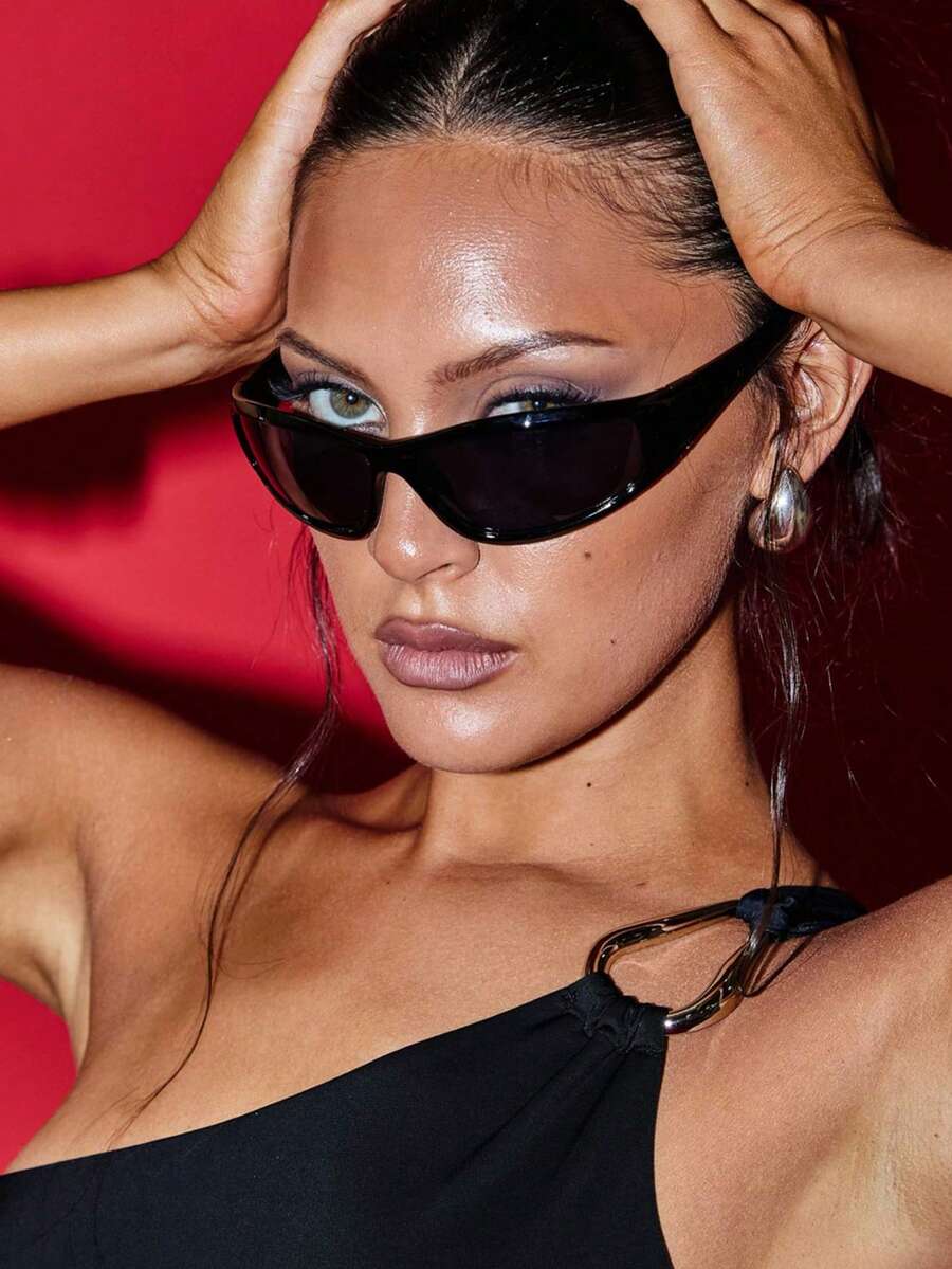 Y2K Wraparound Fashion Glasses – Futuristic Street Style Eyewear