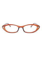 Oval Cat Eye Transparent Glasses Frame – Retro Eyewear for Women