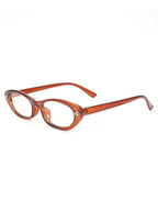 Oval Cat Eye Transparent Glasses Frame – Retro Eyewear for Women