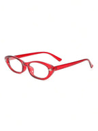 Oval Cat Eye Transparent Glasses Frame – Retro Eyewear for Women