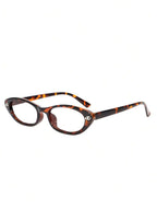 Oval Cat Eye Transparent Glasses Frame – Retro Eyewear for Women