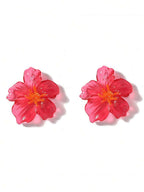 Colourful Resin Flower Earrings – Boho Jewellery for Women
