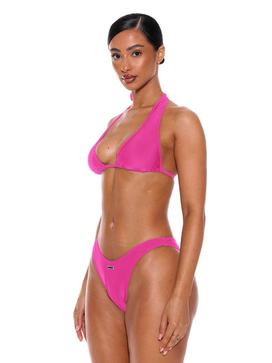 High Leg High Waist Print Bikini Bottoms – Summer Beach Vacation Swimwear
