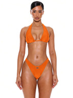 High Leg High Waist Print Bikini Bottoms – Summer Beach Vacation Swimwear