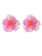 Colourful Resin Flower Earrings – Boho Jewellery for Women