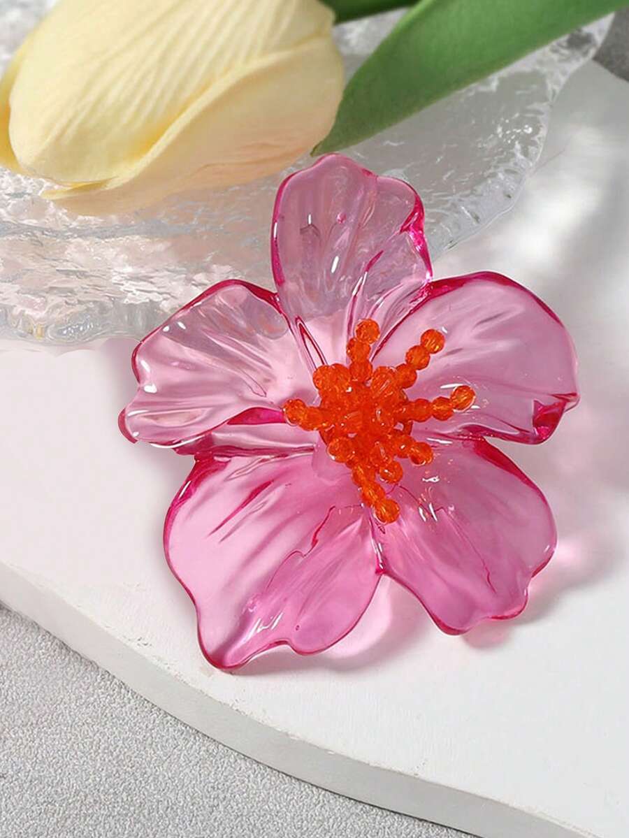 Colourful Resin Flower Earrings – Boho Jewellery for Women