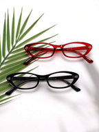 Oval Cat Eye Transparent Glasses Frame – Retro Eyewear for Women