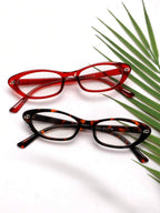Oval Cat Eye Transparent Glasses Frame – Retro Eyewear for Women