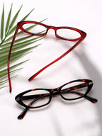 Oval Cat Eye Transparent Glasses Frame – Retro Eyewear for Women
