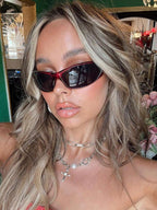 Y2K Wraparound Fashion Glasses – Futuristic Street Style Eyewear