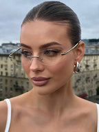 Y2K Futuristic Silver Sport Fashion Glasses – Street Style Eyewear