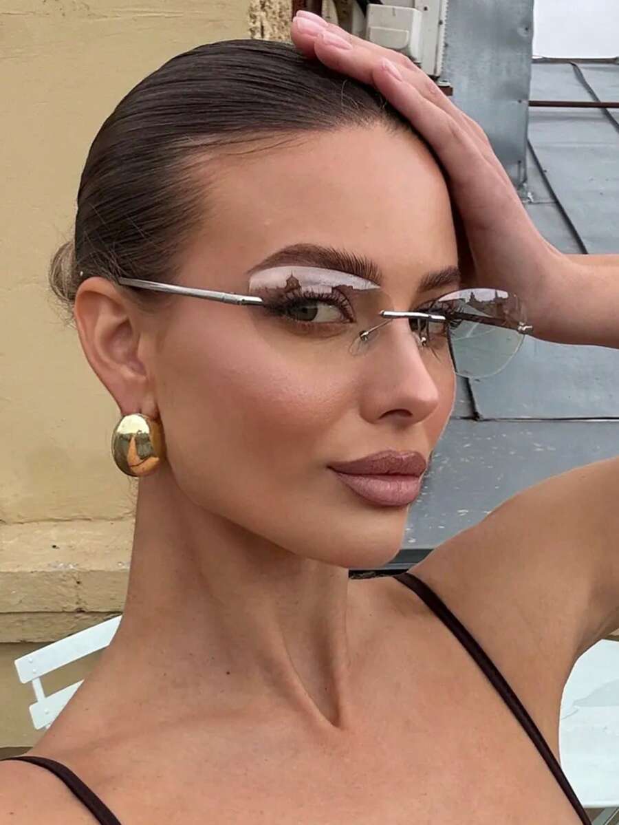 Y2K Futuristic Silver Sport Fashion Glasses – Street Style Eyewear