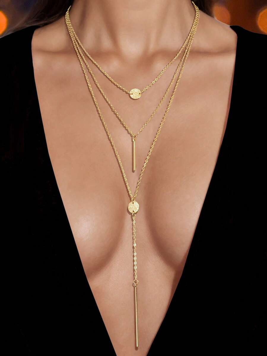 Multi-Layer Chain Long Necklace – Fashion Jewellery for Women