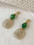 Vintage Tie Dye Acrylic Drop Earrings – Statement Jewellery for Women
