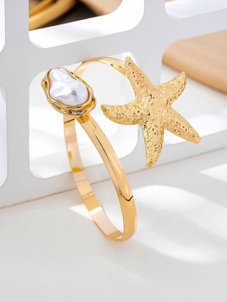 Starfish Arm Cuff Bracelet – Beach Resort Jewellery for Women