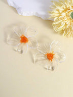 Colourful Resin Flower Earrings – Boho Jewellery for Women