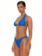 High Leg High Waist Print Bikini Bottoms – Summer Beach Vacation Swimwear
