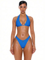 High Leg High Waist Print Bikini Bottoms – Summer Beach Vacation Swimwear