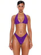 High Leg High Waist Print Bikini Bottoms – Summer Beach Vacation Swimwear