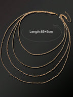 Multi-Layer Chain Long Necklace – Fashion Jewellery for Women
