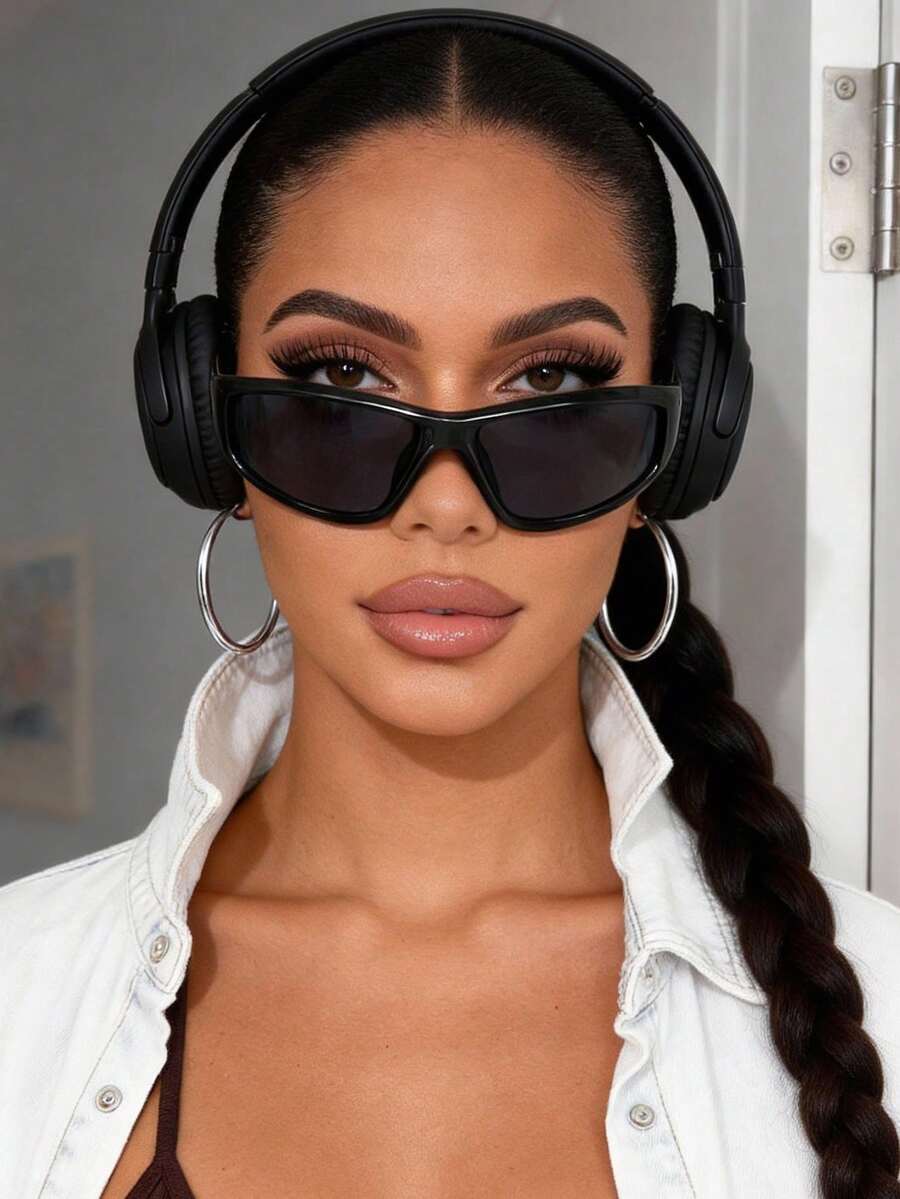 Y2K Wraparound Fashion Glasses – Futuristic Street Style Eyewear