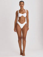 Ruched Side Cheeky Bikini Bottoms – Summer Beach Vacation Swimwear