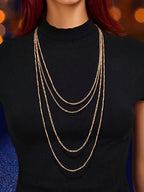 Multi-Layer Chain Long Necklace – Fashion Jewellery for Women