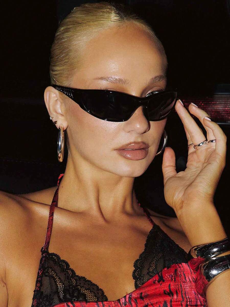 Y2K Wraparound Fashion Glasses – Futuristic Street Style Eyewear