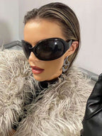 Wraparound Shield Fashion Glasses – Y2K Beach Eyewear for Women