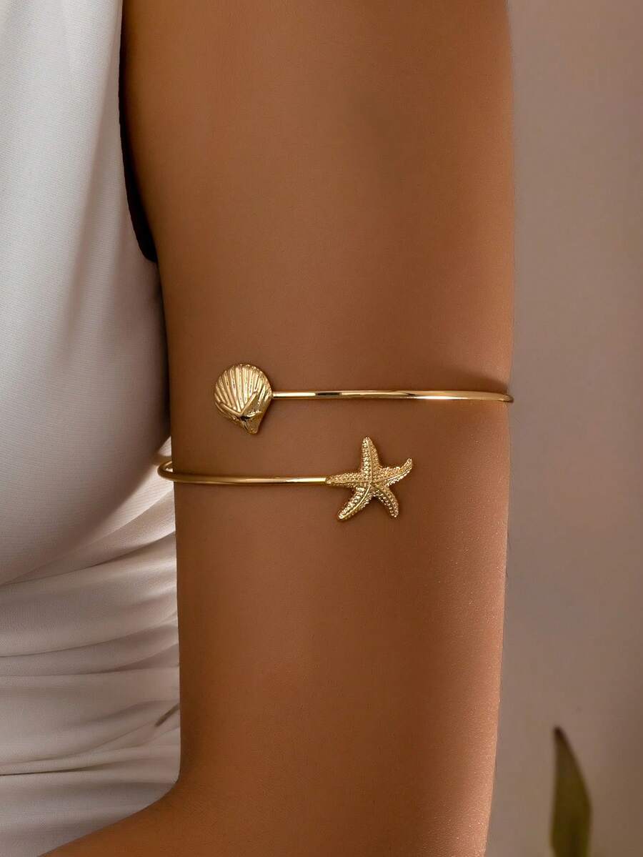 Starfish Arm Cuff Bracelet – Beach Resort Jewellery for Women