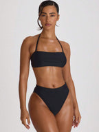 High Waist High Leg Cheeky Bikini Bottoms – Summer Beach Vacation Swimwear