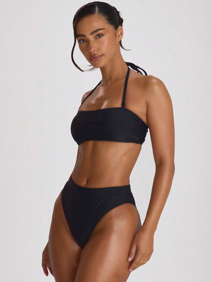 High Waist High Leg Cheeky Bikini Bottoms – Summer Beach Vacation Swimwear