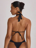 Thick Strap Ruched Cheeky Bikini Bottoms – Summer Beach Vacation Swimwear