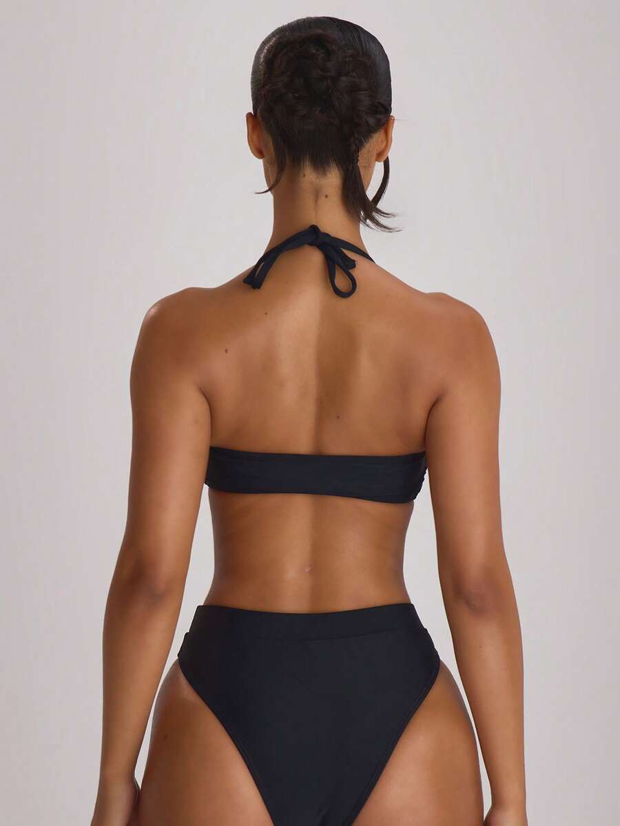 High Waist High Leg Cheeky Bikini Bottoms – Summer Beach Vacation Swimwear